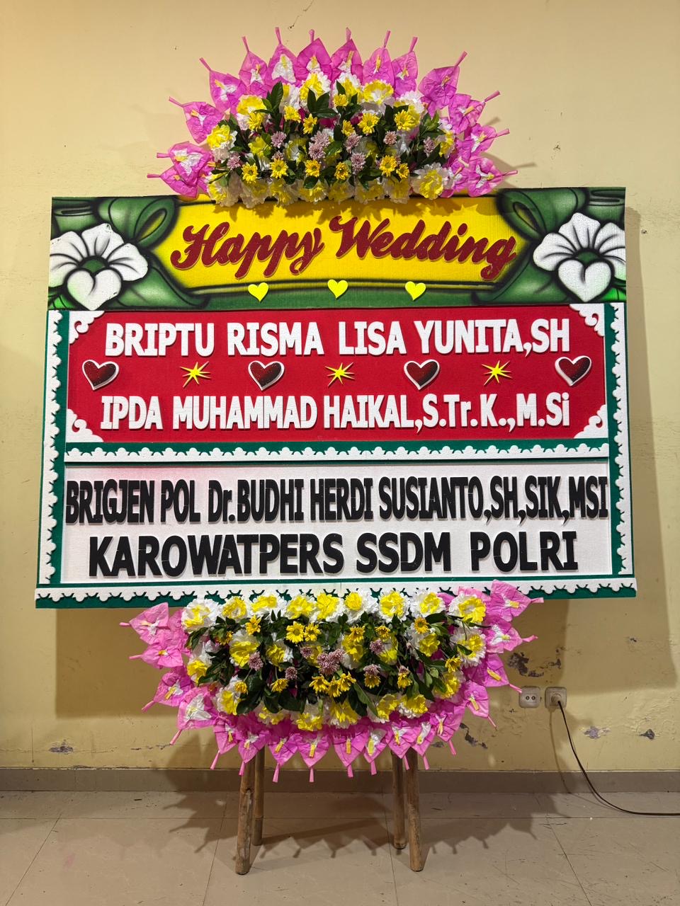 Bunga Papan Wedding